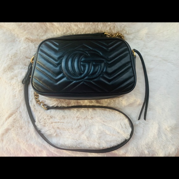 AUTHENTIC Gucci GG Marmont SM Camera Shoulderbag - Picture 3 of 14
